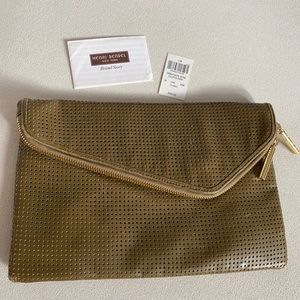 Dark Green Henri Bendel Debutante Clutch